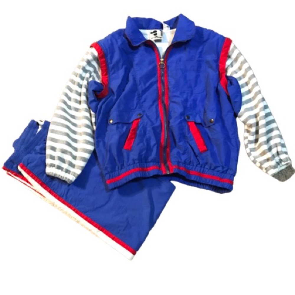 Vintage 1990s Ac-Tiv-Ology colorful jogging suit